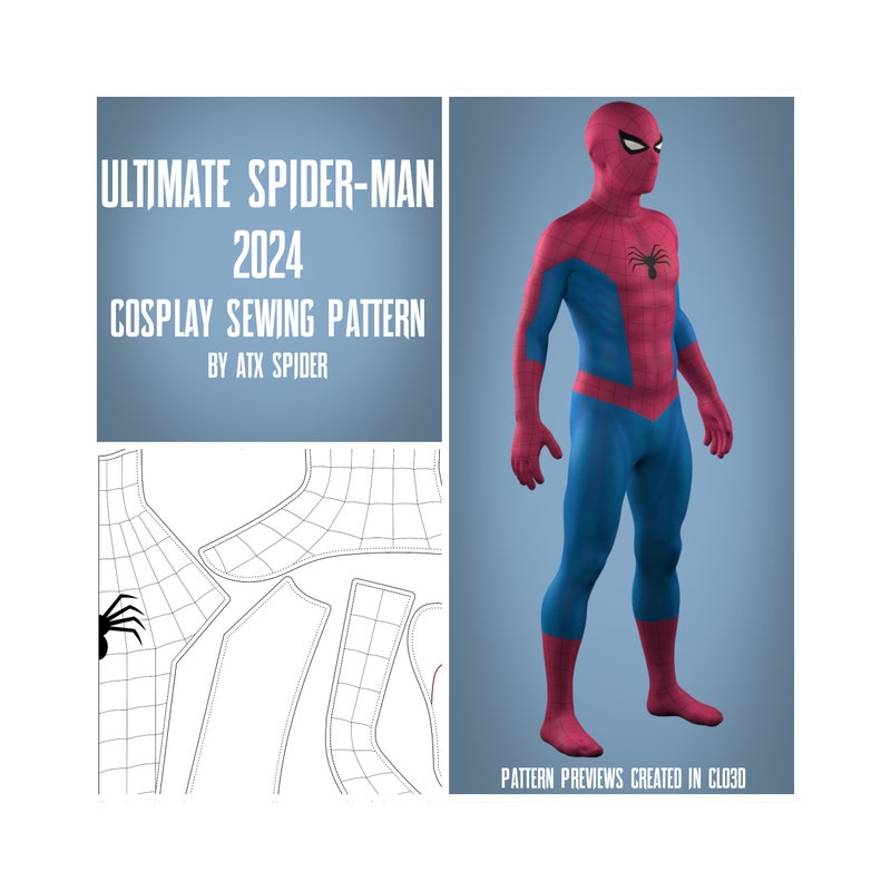 Spiderman Suit Templates - Etsy