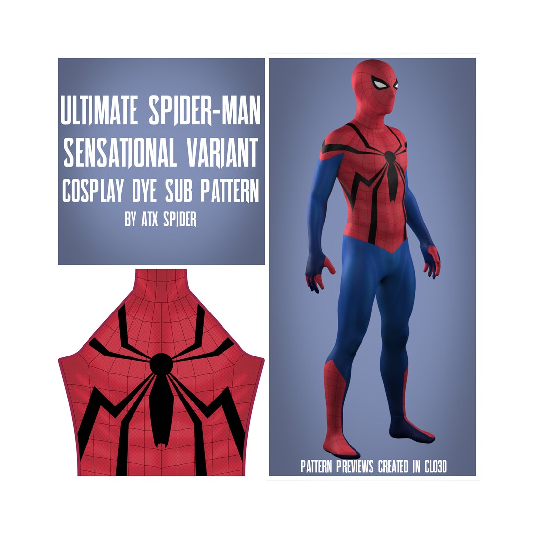 Ultimate Spider-man 2024 Sensational Variant Dye Sub Pattern