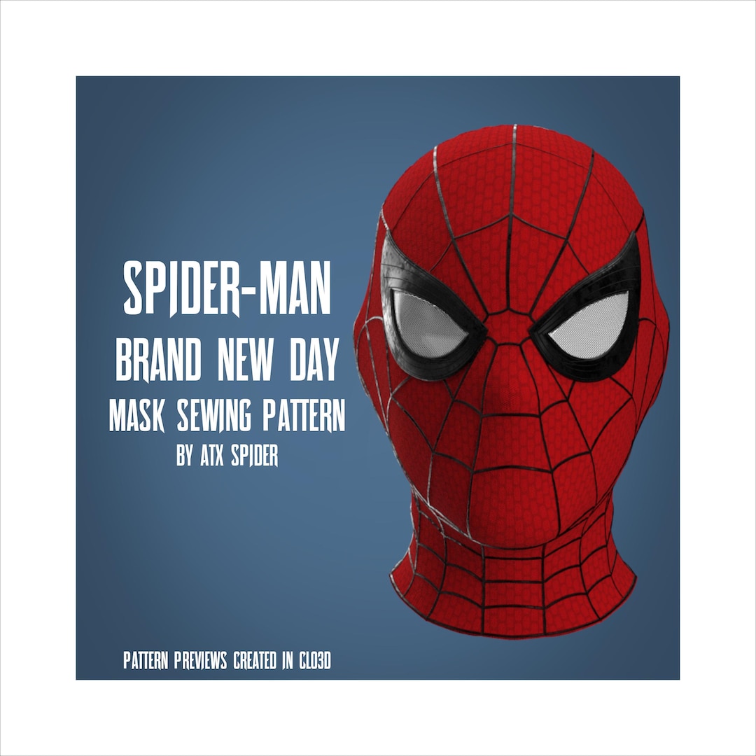 スパイダーマン：ブラン・ニュー・デイ マスク 縫製/ダイサブパターン
