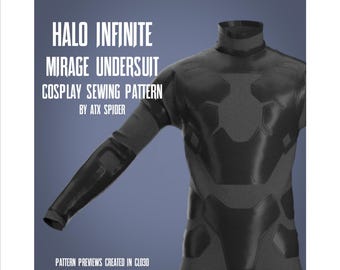 Halo Infinite Mirage IIC Undersuit Mens Sewing Pattern Cosplay