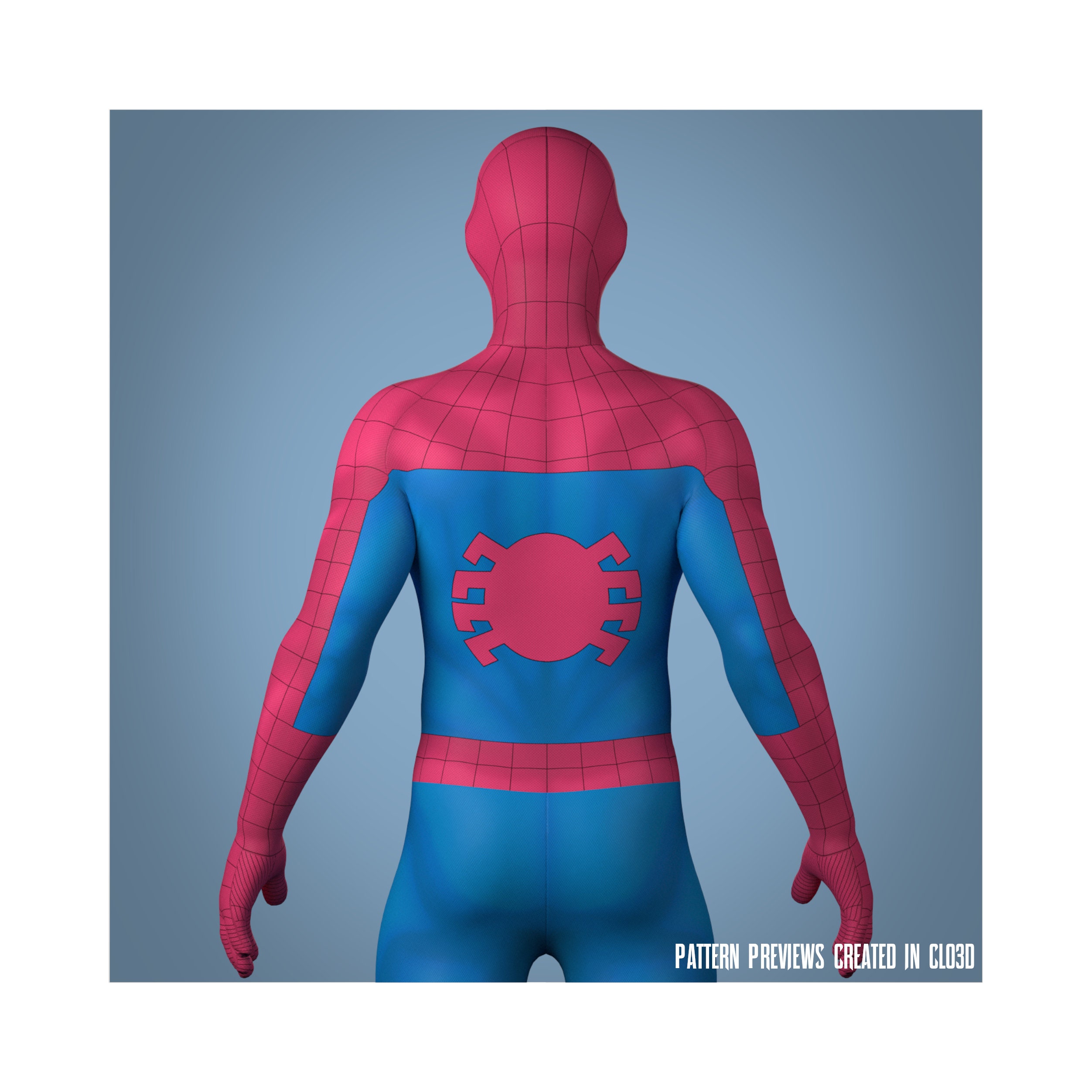 Ultimate Spiderman 2024 Dye Sub Pattern Male Superhero Cosplay