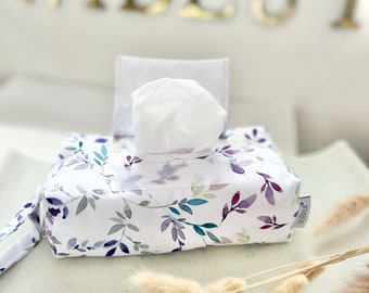 Pochette pour lingettes humides WiBeut® Premium Purple Leaves