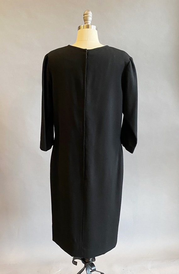 1960s Mr. Blackwell Dress / Designer Vintage / Bl… - image 7