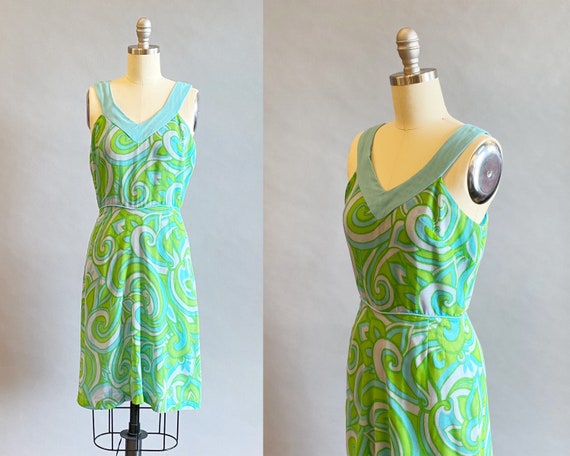 1960s Mod Dress / 60s Day Dress / 1960s GoGo Dres… - image 1
