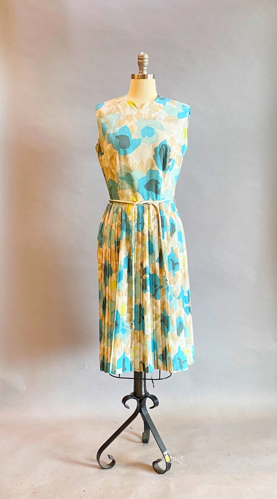 1960's Rose Print Dress / 1960's Stacy Ames Dress… - image 2