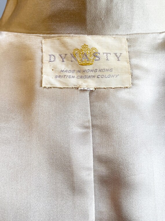 1960s Silk Suit / Dynasty Suit / 1960s Pant Set /… - image 10