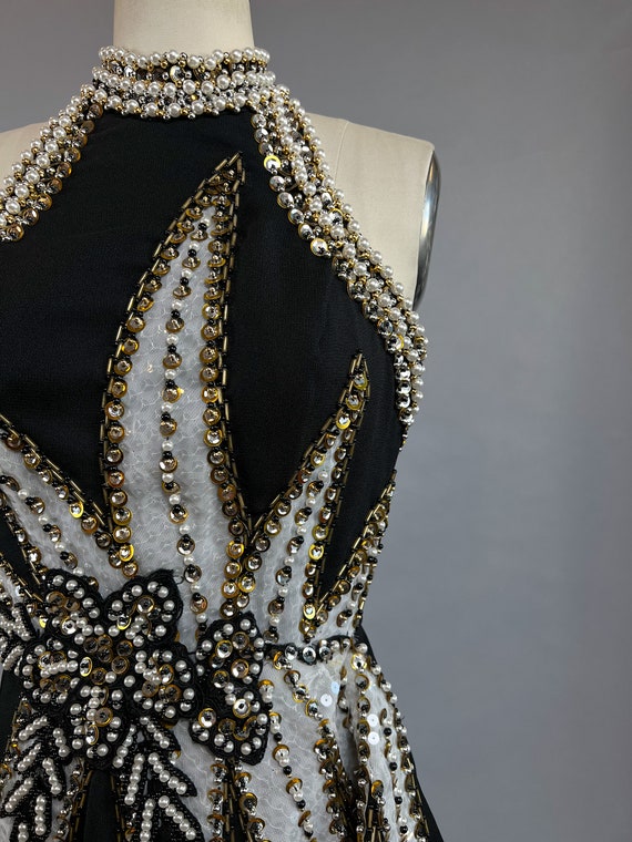 1980s Beaded Gown / Rholand Roxas Evening Gown / … - image 9