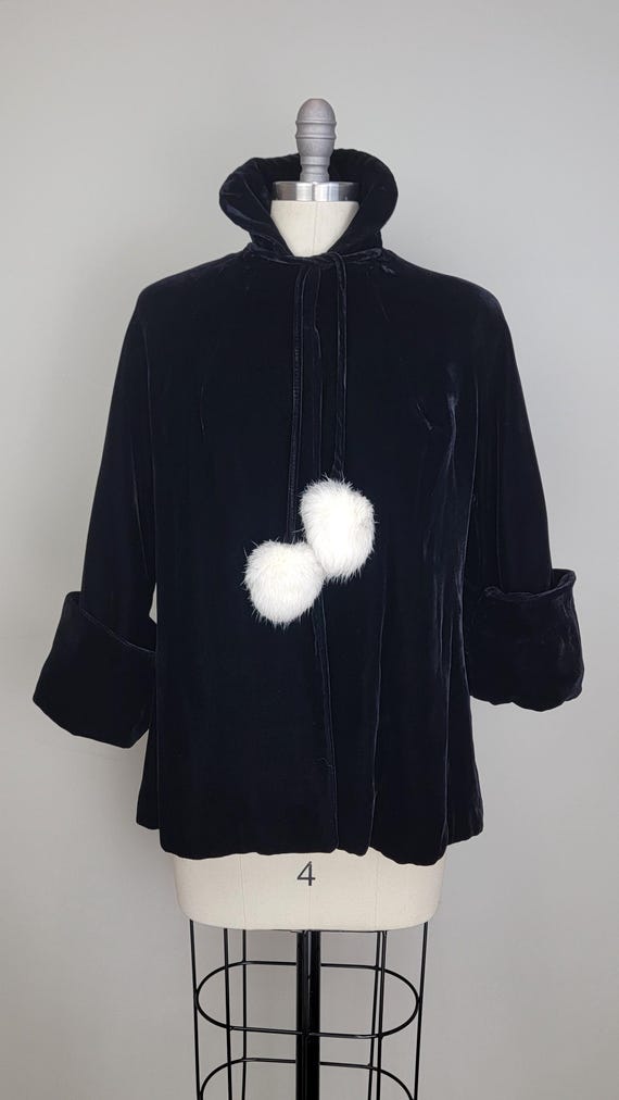 1940s Velvet & Embroidered Jacket