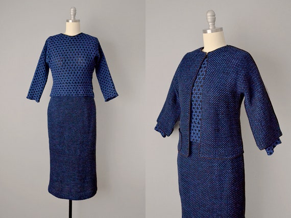 1940’s Claire McCardell Knit Wool 3-Piece Suit/ 40