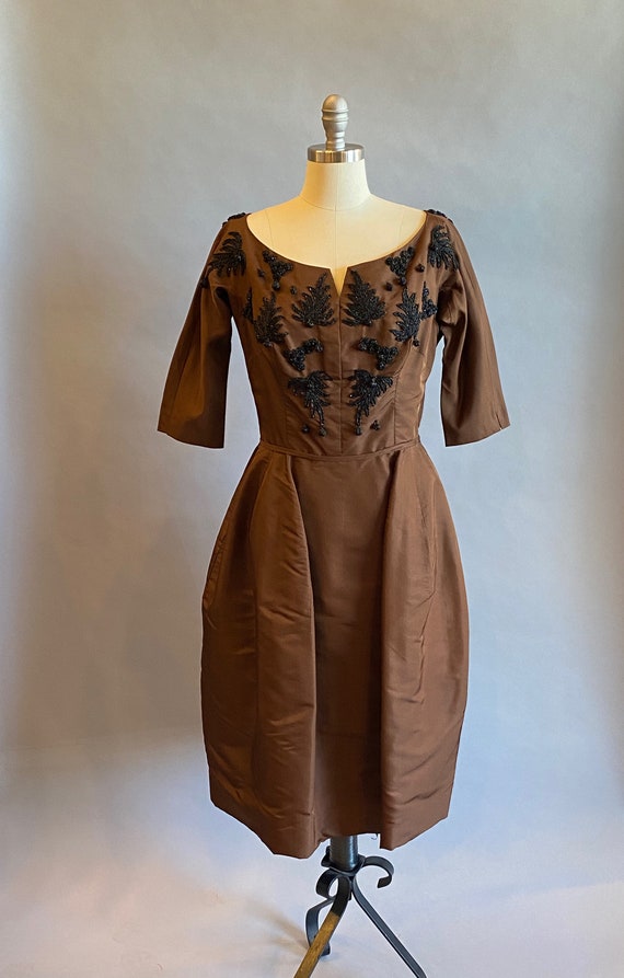 1950s "New Look" Dress / 1950s Party Dress / 50s … - image 10