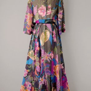 1970s Floral Maxi by Kiki Hart / Size Small-Medium image 3