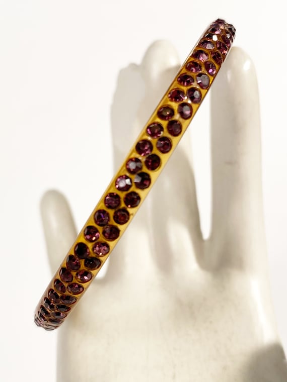 1930s Rhinestone Celluloid Bracelet / Celluloid B… - image 2