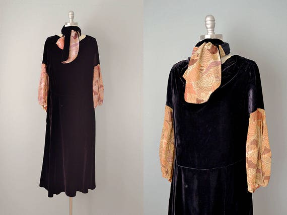 velvet 20s dress