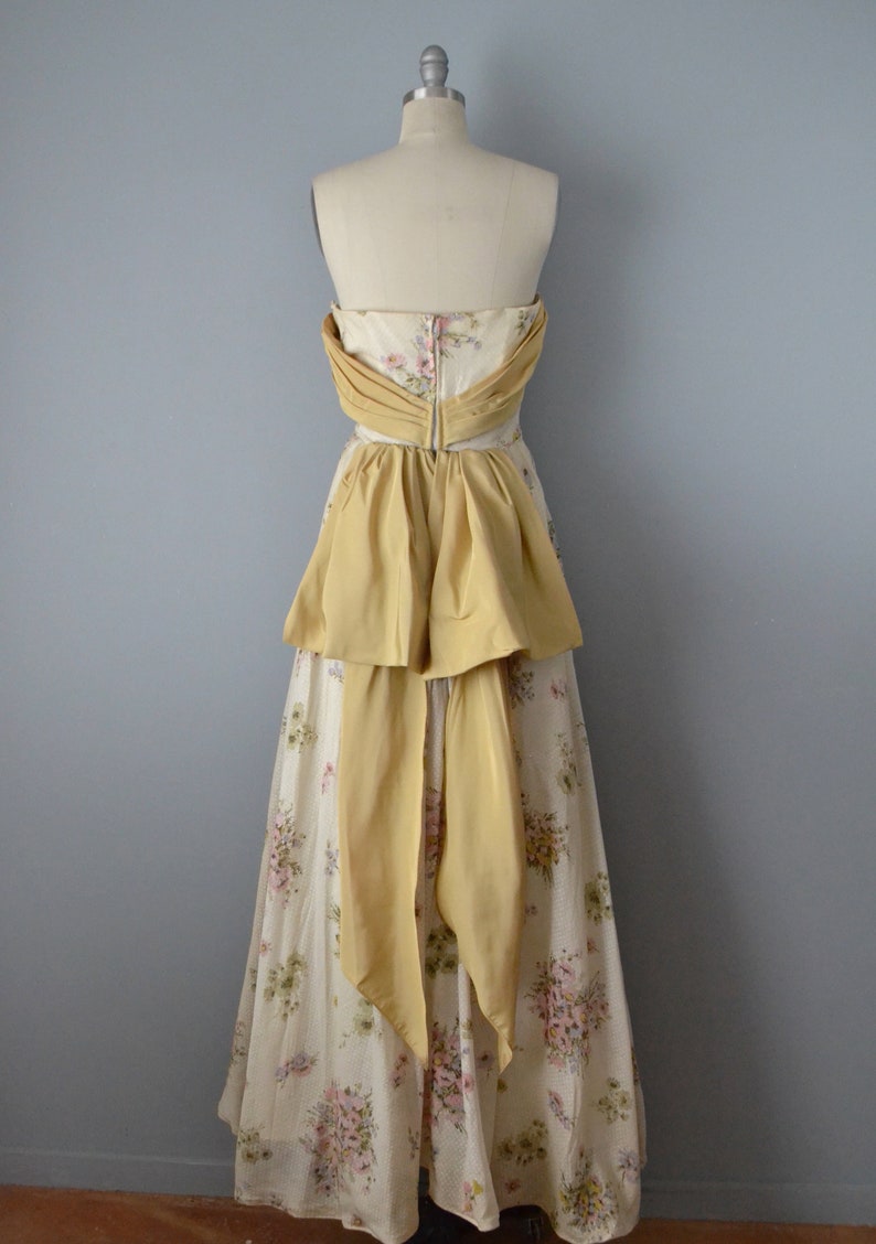1950s Strapless Ballgown / 50s Strapless Dress / 1950s Formal - Etsy