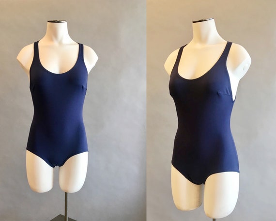 1960s Emilio Pucci Swimsuit / Navy Blue One Piece… - image 1