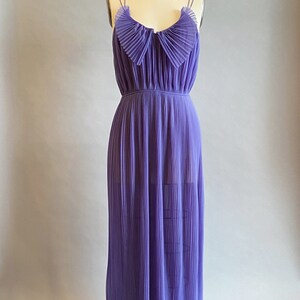 1960's Vanity Fair Nightgown / Purple Maxi Dress / Slip Dress / Knife ...