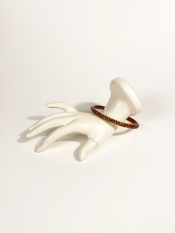 1930s Rhinestone Celluloid Bracelet / Celluloid B… - image 1