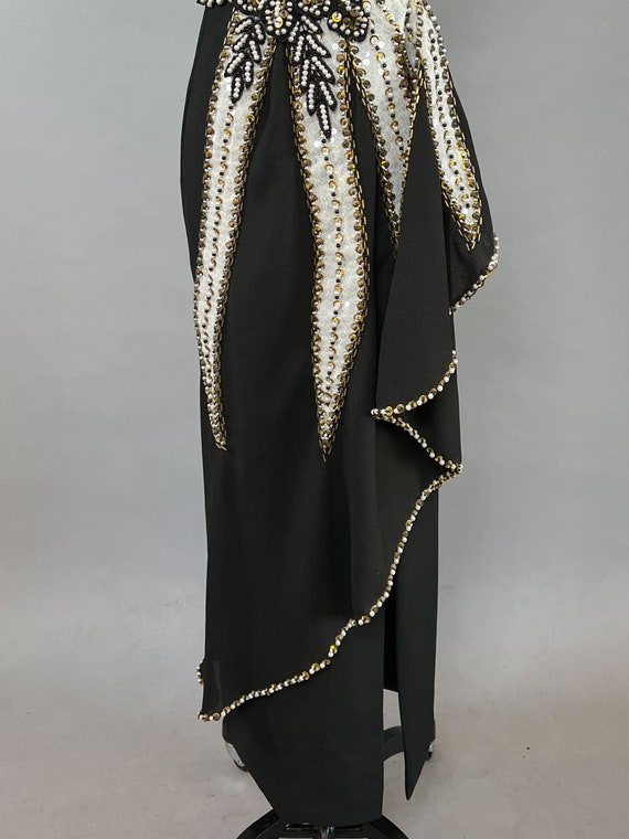 1980s Beaded Gown / Rholand Roxas Evening Gown / … - image 6