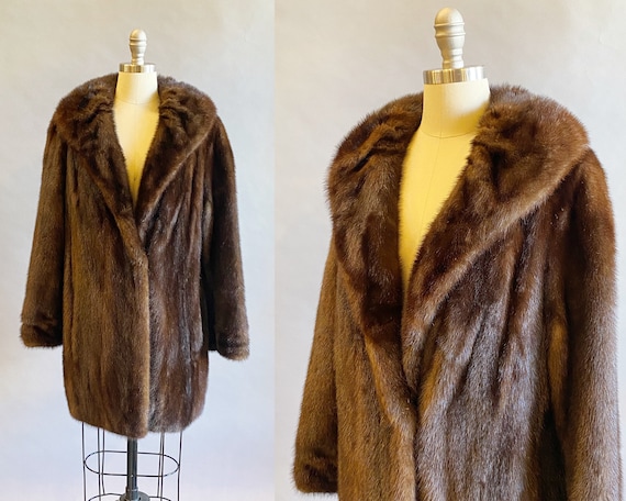 1950's Mink Jacket / 50's Mink Coat / Vintage Fur 