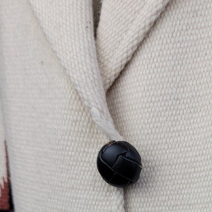 1960s Chimayo Jacket / Chimayo Jacket / Ortega's Chimayo Jacket / Hand Woven Blanket Jacket / Size Medium image 8