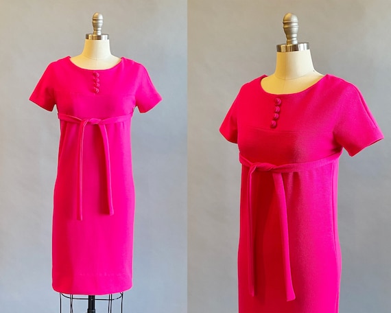 1960s Knit Dress / Jonathan Logan Dress / 1960s Mod D… - Gem