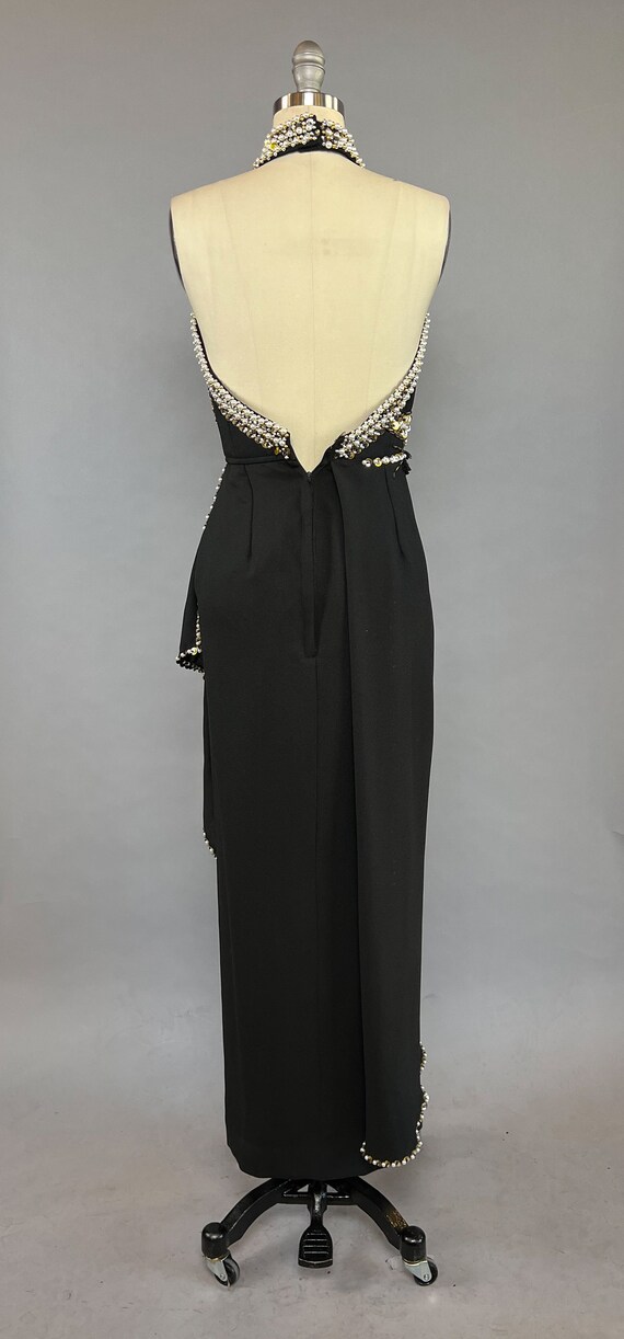 1980s Beaded Gown / Rholand Roxas Evening Gown / … - image 4