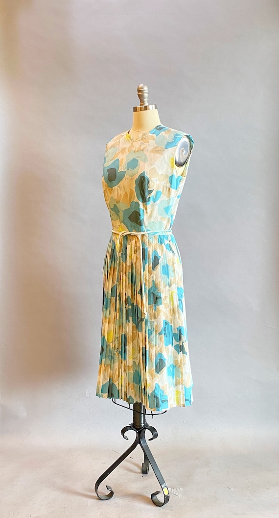 1960's Rose Print Dress / 1960's Stacy Ames Dress… - image 4