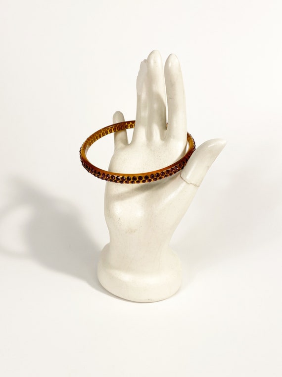 1930s Rhinestone Celluloid Bracelet / Celluloid B… - image 3