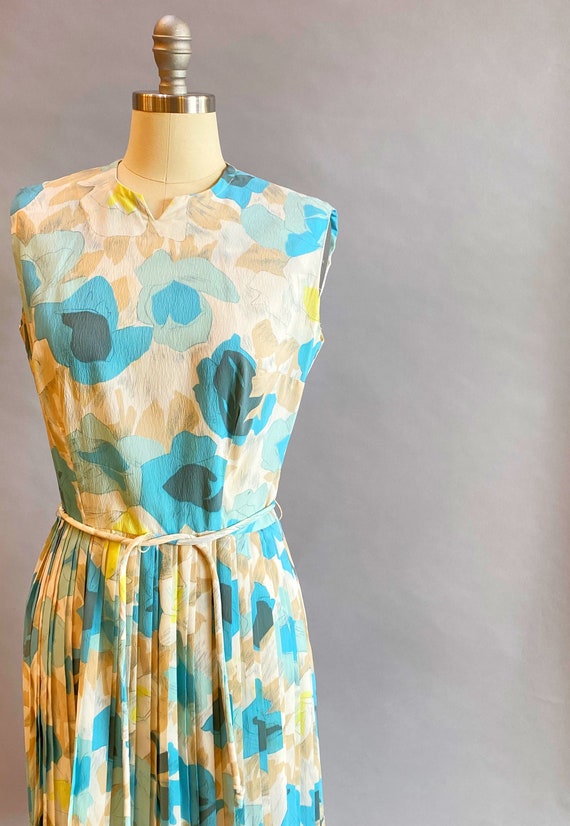 1960's Rose Print Dress / 1960's Stacy Ames Dress… - image 3
