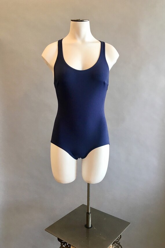 1960s Emilio Pucci Swimsuit / Navy Blue One Piece… - image 2