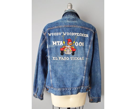 embroidered levis jacket