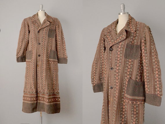 Early 1900s Robe // Beacon Wool Blanket Robe // T