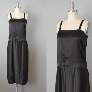 1920s Dress / Flapper Dress / 1920s Black Dress / Authentic 1920s Dress / Antique Dress / Size Small Size Medium image 1