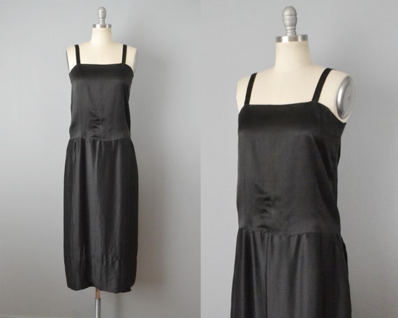 1920s Dress / Flapper Dress / 1920s Black Dress /… - image 1