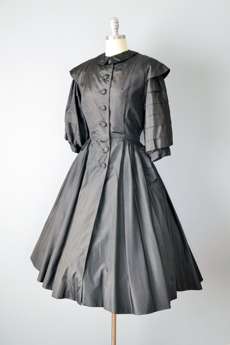 50s silk dress