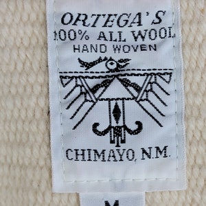 1960s Chimayo Jacket / Chimayo Jacket / Ortega's Chimayo Jacket / Hand Woven Blanket Jacket / Size Medium image 5