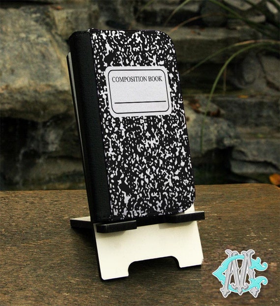 Composition Notebook Folio Phone Case Made to Fit Apple Etsy