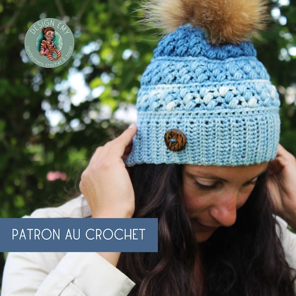 PATRON au CROCHET_Tuque Elysian_unisexe_6 tailles