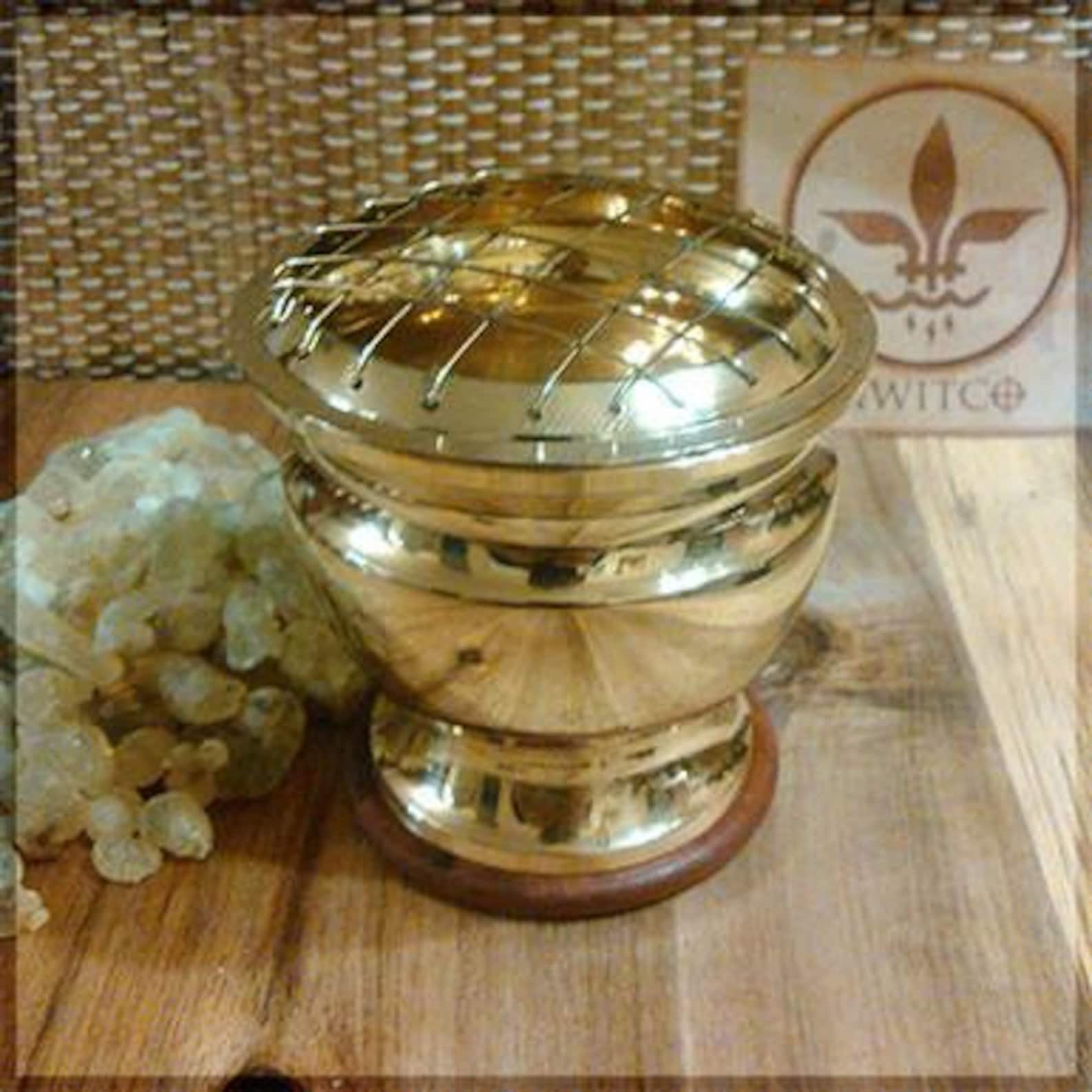 Large Brass Incense Burner Etsy