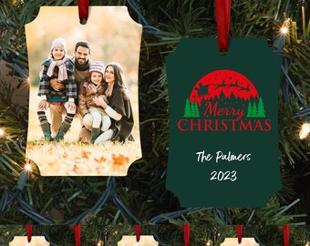 Personalized Christmas Ornament Custom Ornament Photo Ornament Holiday Ornament with Text