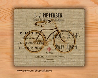 Mouse pad Antique Bicycle background Mousepad