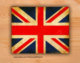 Mouse Pad Great Britain Flag Grunge Mousepad