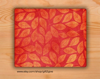 Mousepad Faded Red and Gold Leaves Mouse pad | Mouse Mat