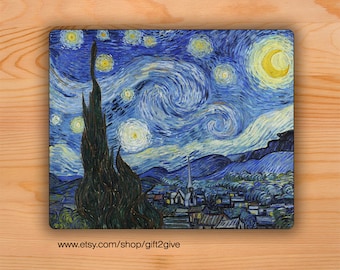 Mouse pad Starry Night Vincent Van Gogh Office Mousepad