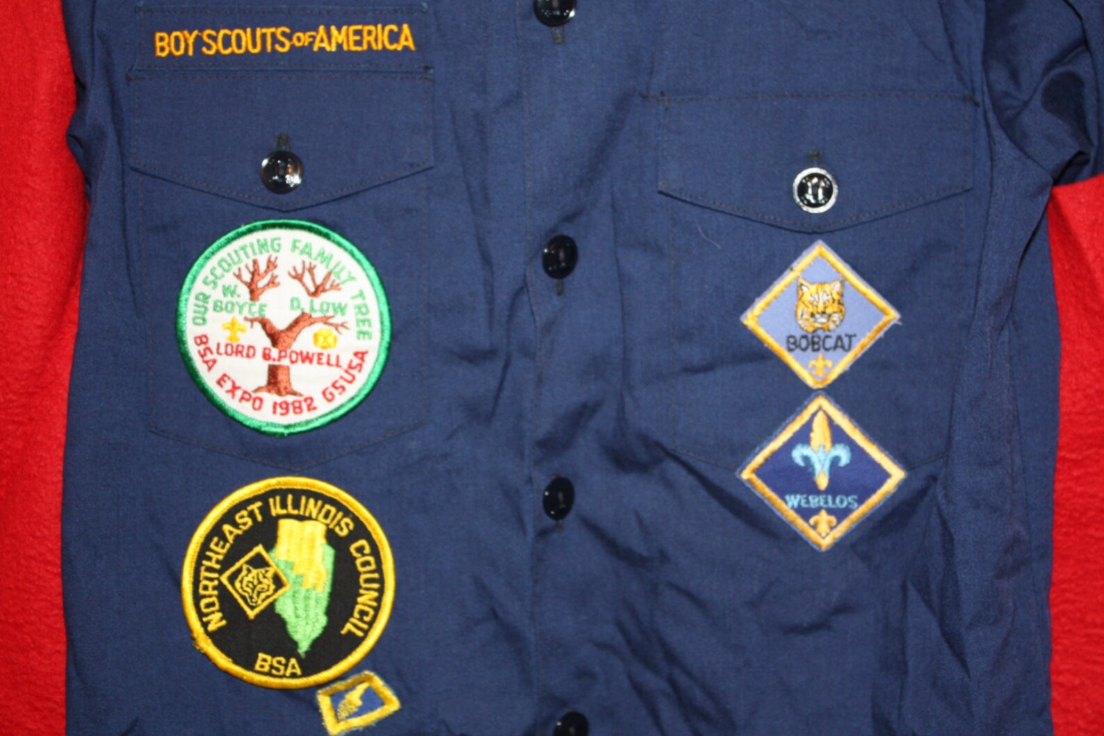 Vintage Boy Scout Shirt With Brag Vest and Patches Etsy