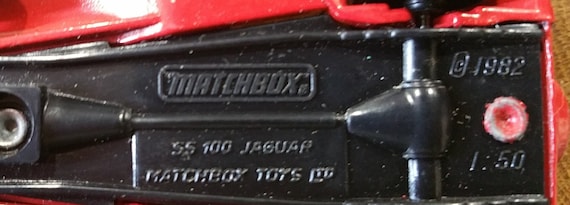 Vintage 1982 Matchbox SS 100 Jaguar 1:50 Scale - Free