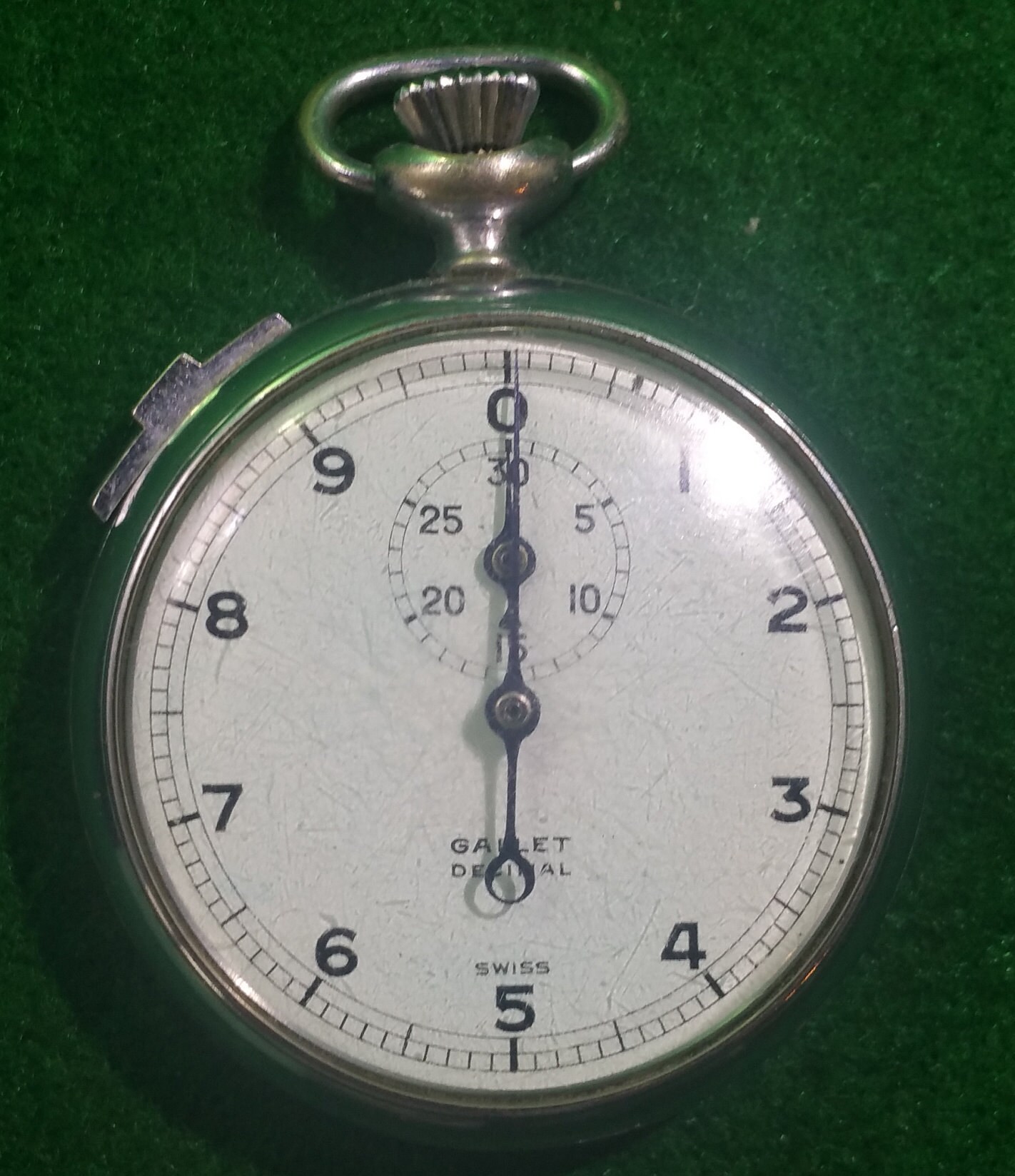 Vintage Gallet Decimal Jules Racine and Co. 7 Jewels JXR Swiss 100 Second Stopwatch No. 3364 Serial 1207559 Free Shipping Domestic USA Etsy