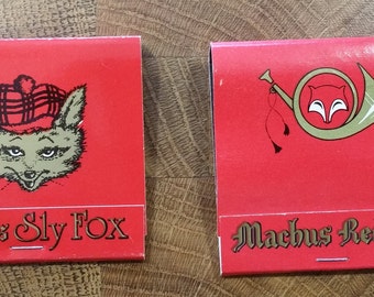 Scarce  Pair of infamous Marcus Sly Fox Restaurant  unused matchbooks -  Tobacciana