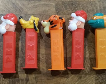 Vintage Pez Dispenser Lot of 9: Santa, Disney, Ninja Turtle - Etsy