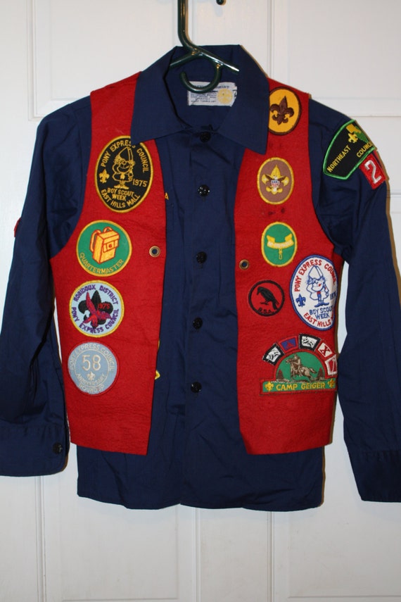 Boy Scout Uniform 1970s Shirt Pants Patches Scarf Star Musician Michigan  BSA Vtg